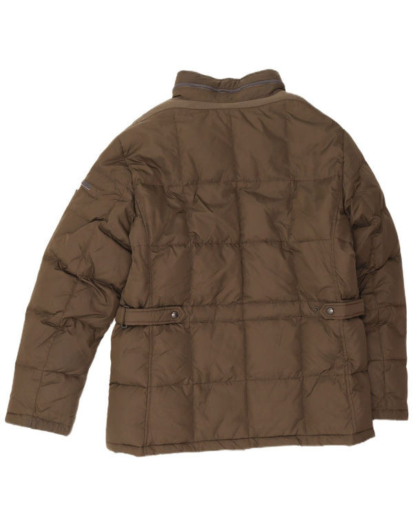 Geox muška podstavljena jakna s kapuljačom UK 42 XL kaki poliamid