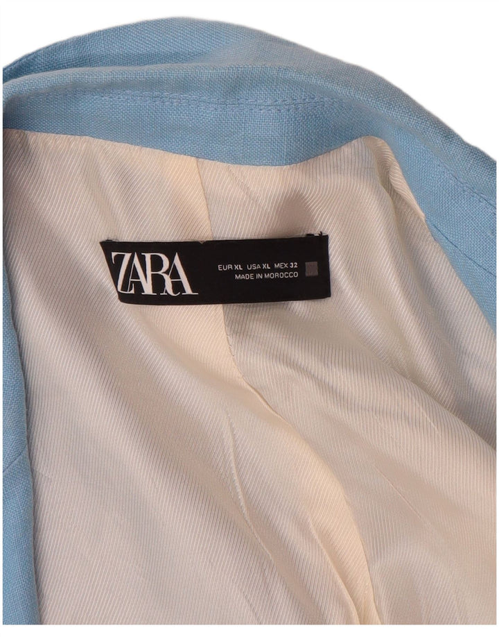 Zara ženski otvoreni sako jakna UK 18 XL plava