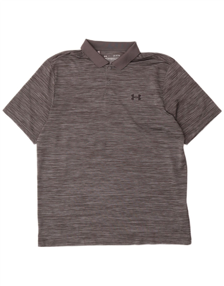 Under Armour muška polo majica velike sive pruge od poliestera