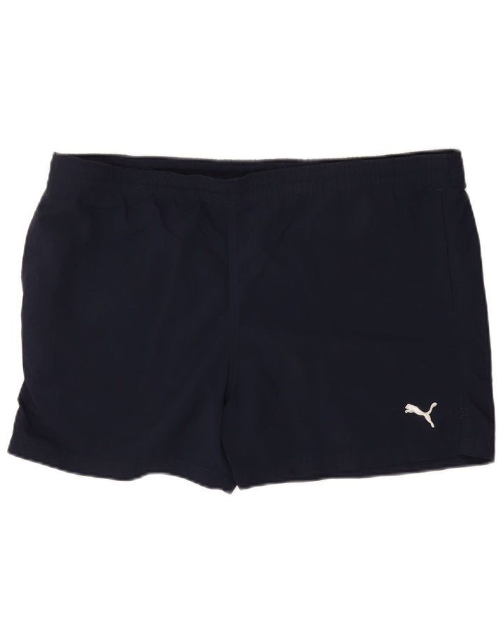 Puma muške sportske kratke hlače XL tamnoplavi poliamid