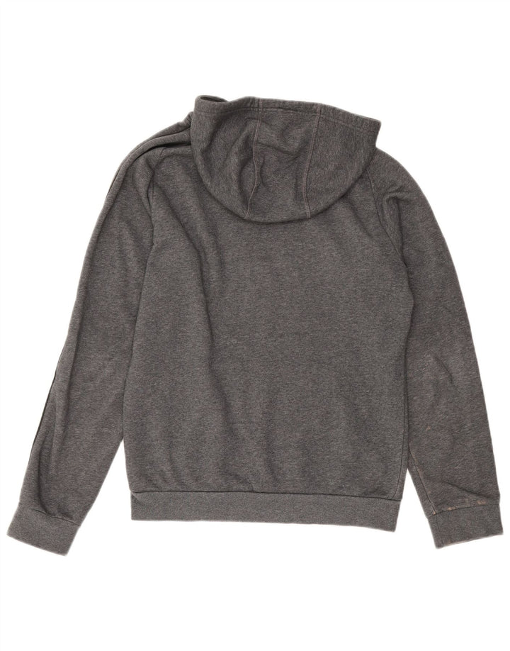ADIDAS Mens Hoodie Jumper Small Grey Cotton