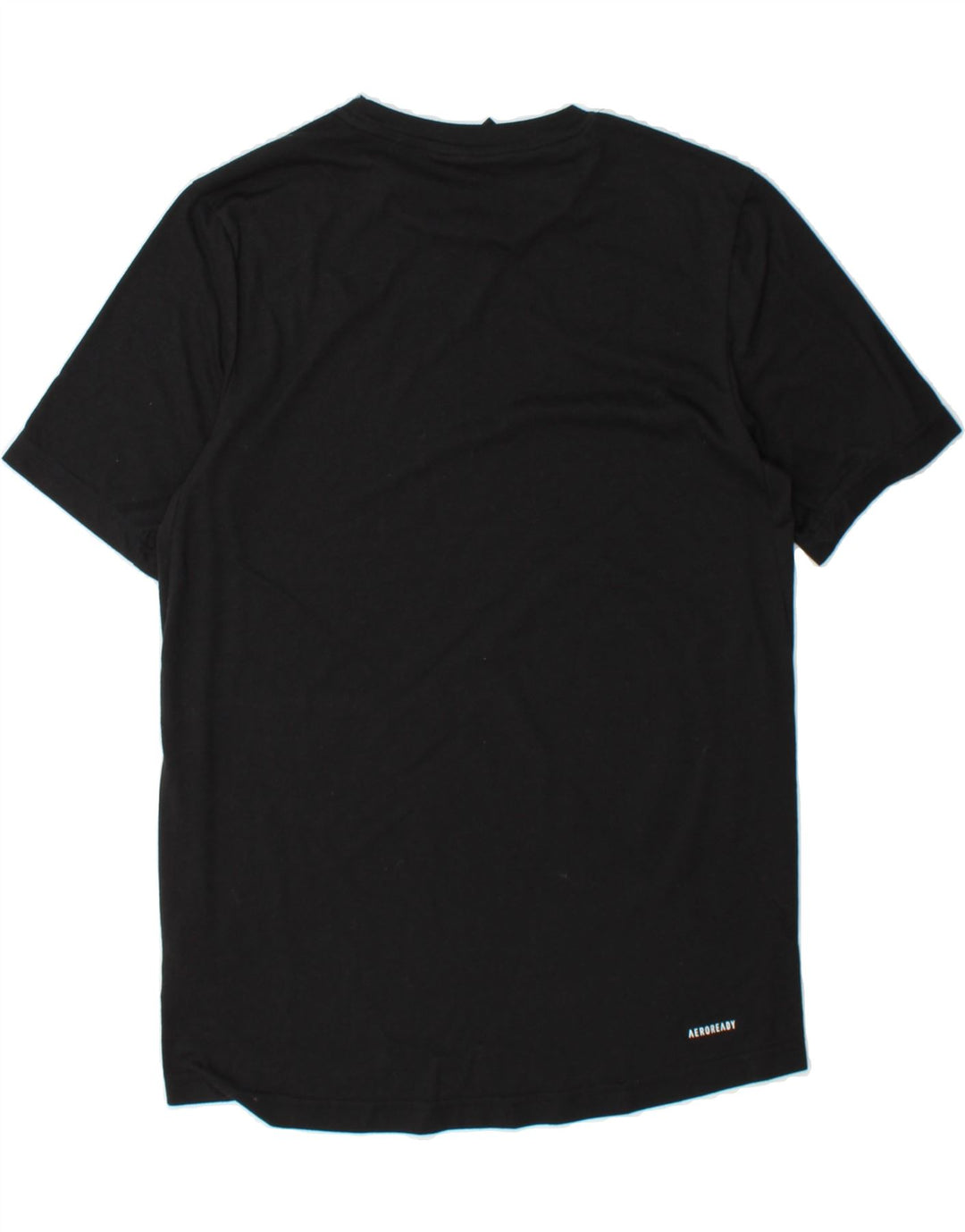 ADIDAS Mens T-Shirt Top Small Black Polyester Vintage Adidas and Second-Hand Adidas from Messina Hembry 