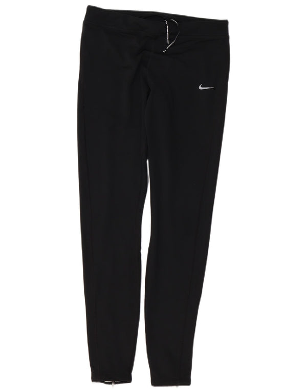 NIKE Ženske Dri Fit Leggings UK 14 srednje crne