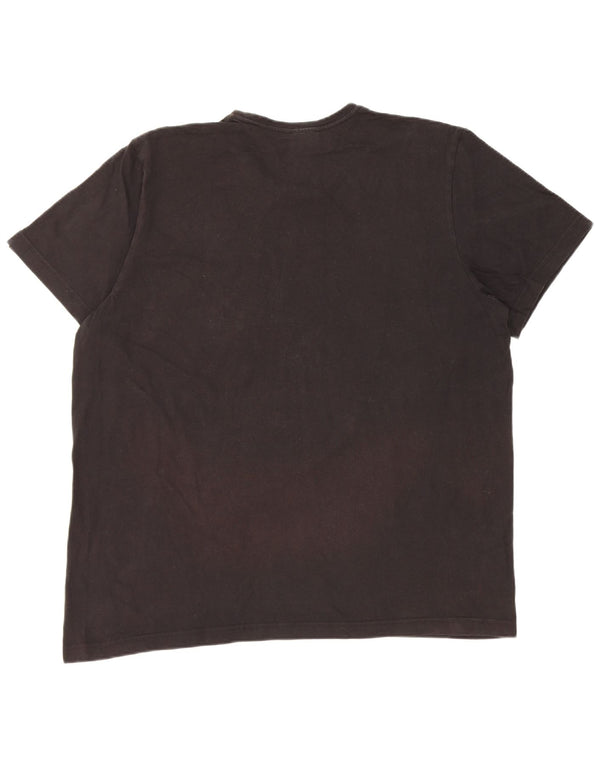 Adidas Mens Graphic T-Shirt Top XL Black Cotton