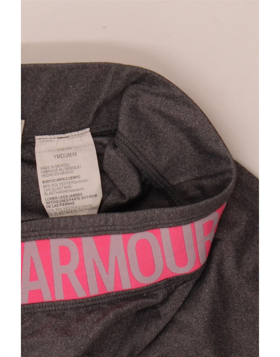 Grafičke tajice Under Armour za djevojčice 9-10 godina srednje sive boje