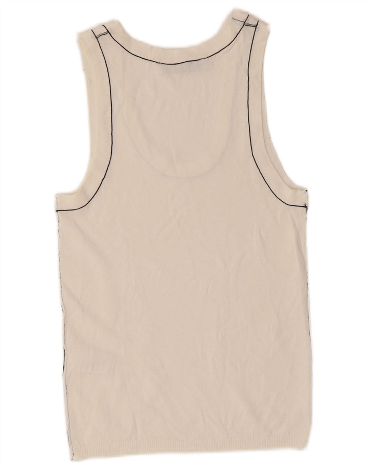 Zara ženski prsluk UK 8 Small Off White Viskoza