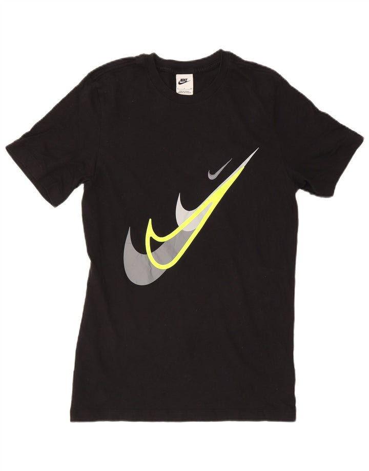 Nike Muška majica kratkih rukava s grafičkim motivima, mala, crna pamučna