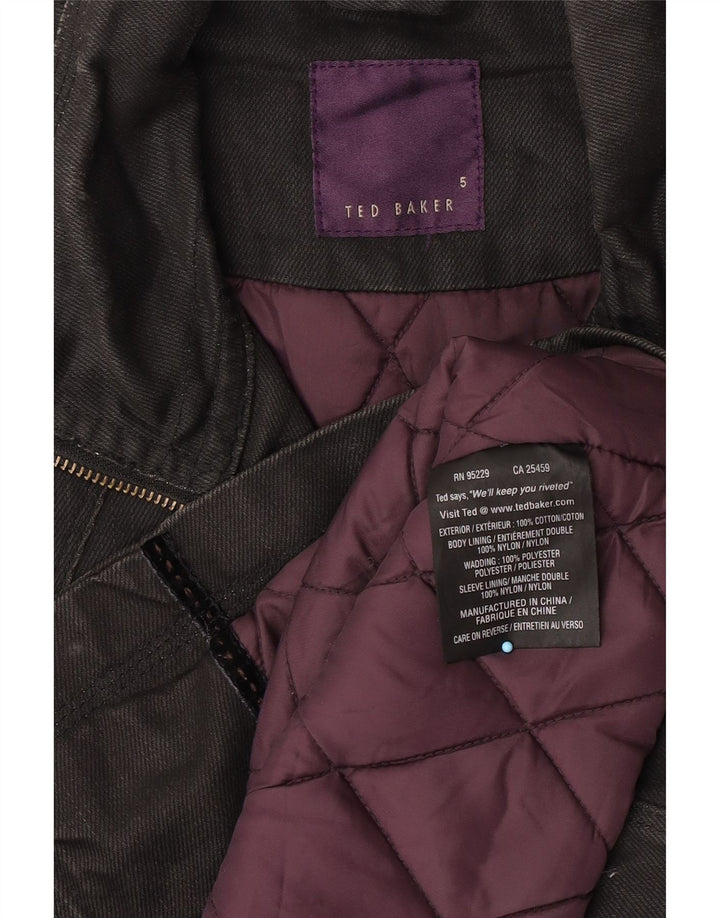 Ted Baker muška pomoćna jakna veličina 5 XL crni pamuk