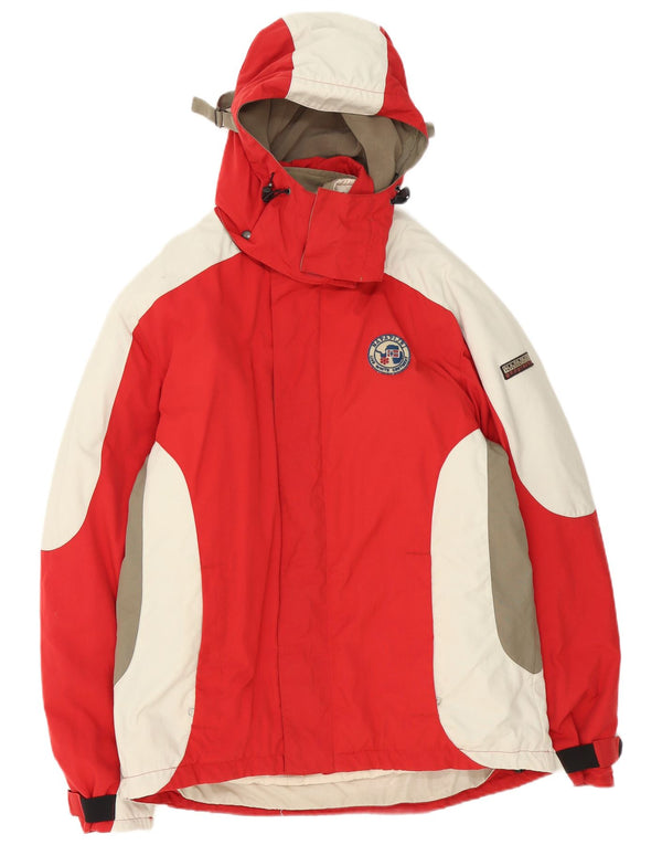 Napapijri muška skijaška jakna Geographic Graphic UK 42 XL Red Colourblock