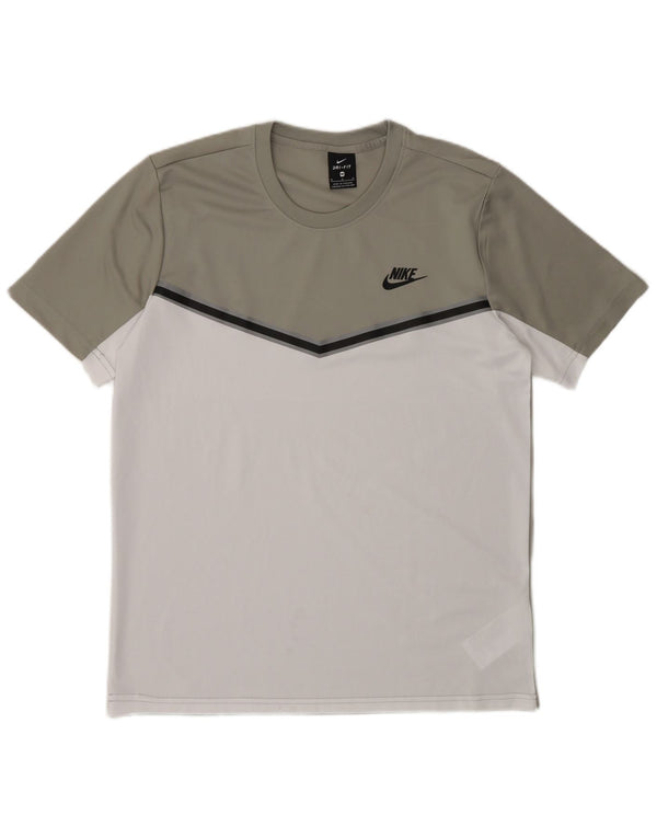 Nike Dri Fit majica kratkih rukava Srednje siva poliesterska boja