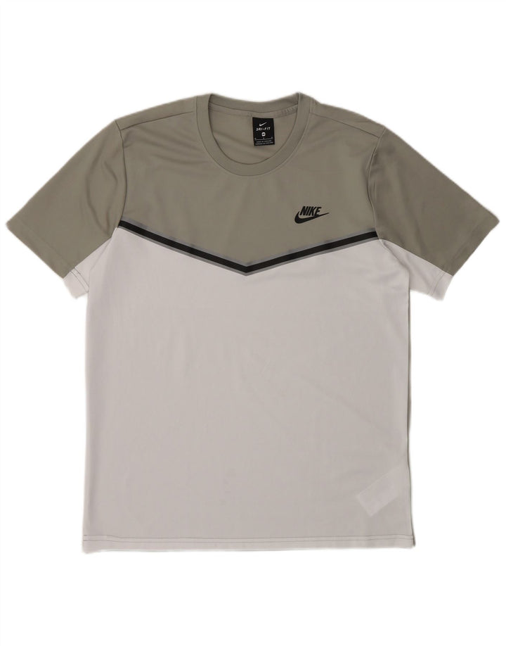 Nike Dri Fit majica kratkih rukava Srednje siva poliesterska boja