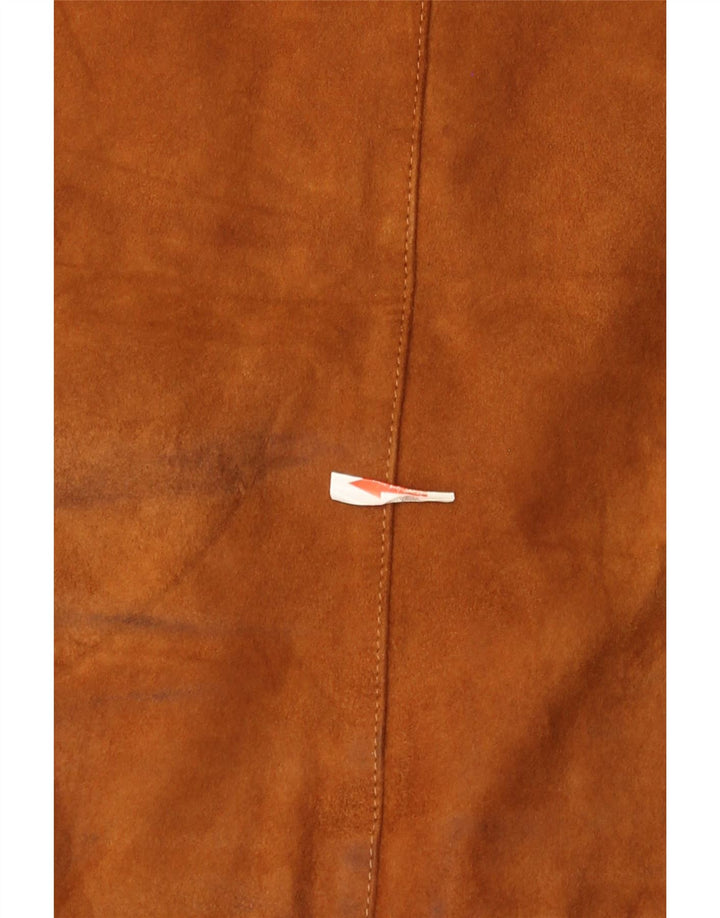 Vintage muška bomber jakna od brušene kože IT 52 XL smeđa