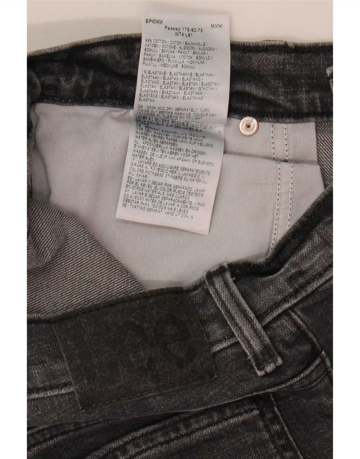 Lee Mens Rider Slim Jeans W29 L29 Sivi pamuk