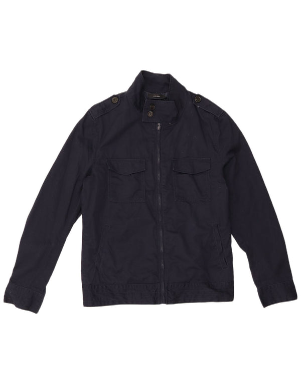 ZARA muška vojna jakna UK 40 veliki tamnoplavi poliester