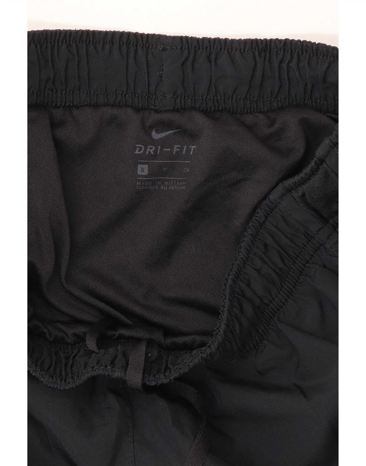 Nike Ženske Dri Fit Sportske Kratke Hlače UK 8 Mali crni poliester