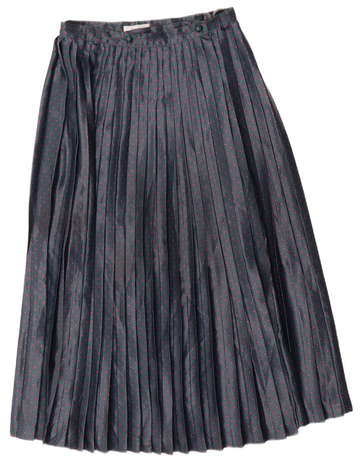 Haupt ženska plisirana suknja s nožem W28 srednje zelene cvjetne boje