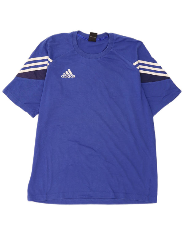 Adidas muška majica kratkih rukava s grafičkim motivima UK 40/42 srednje plava pamuk