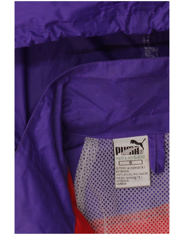 PUMA velika muška kišna jakna s kapuljačom UK 36 Small Purple Colourblock