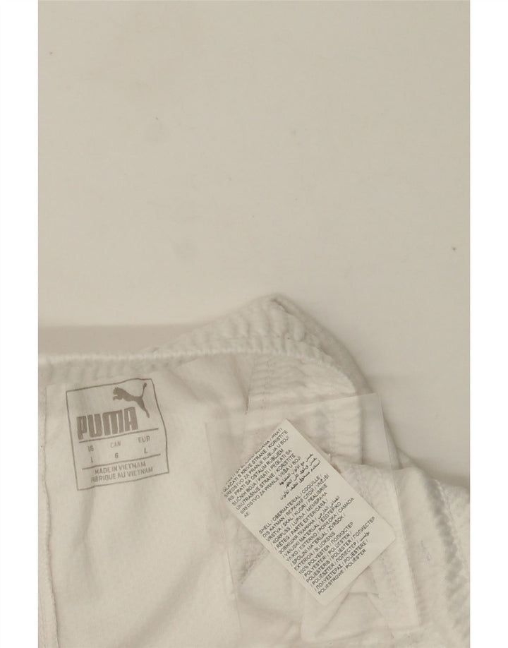 PUMA Mens Italia Sport Shorts Veliki bijeli poliester