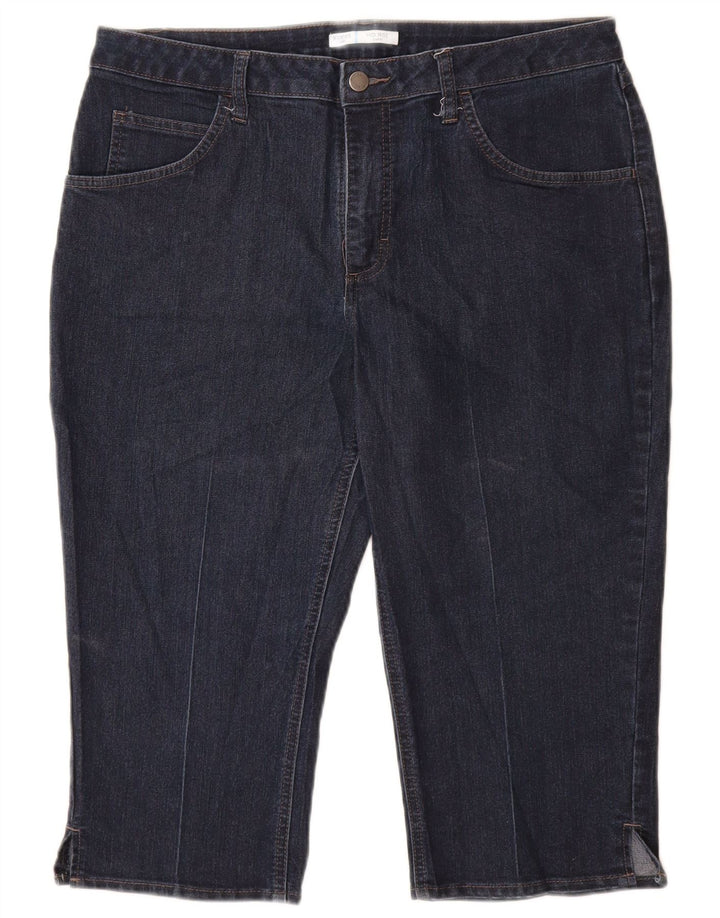 LEE Ženske kapri traperice srednjeg rasta US 14 Large W34 L19 tamnoplave