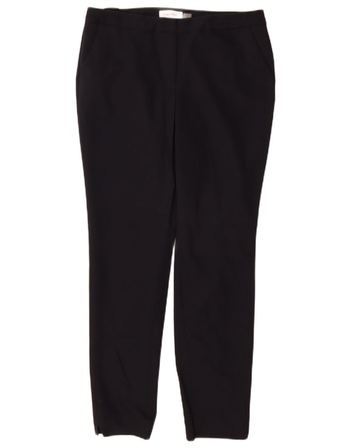 CALVIN KLEIN Ženske uske chino hlače US 6 srednje W28 L28 tamnoplave