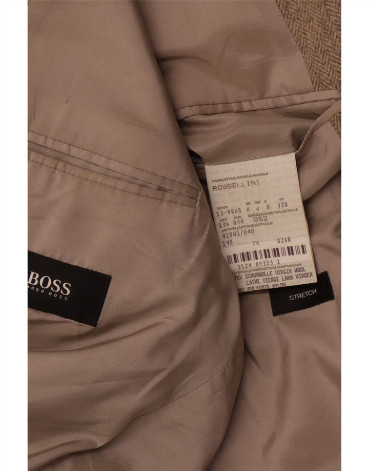 HUGO BOSS Muška jakna Rossellini sako IT 52 XL smeđa riblja kost