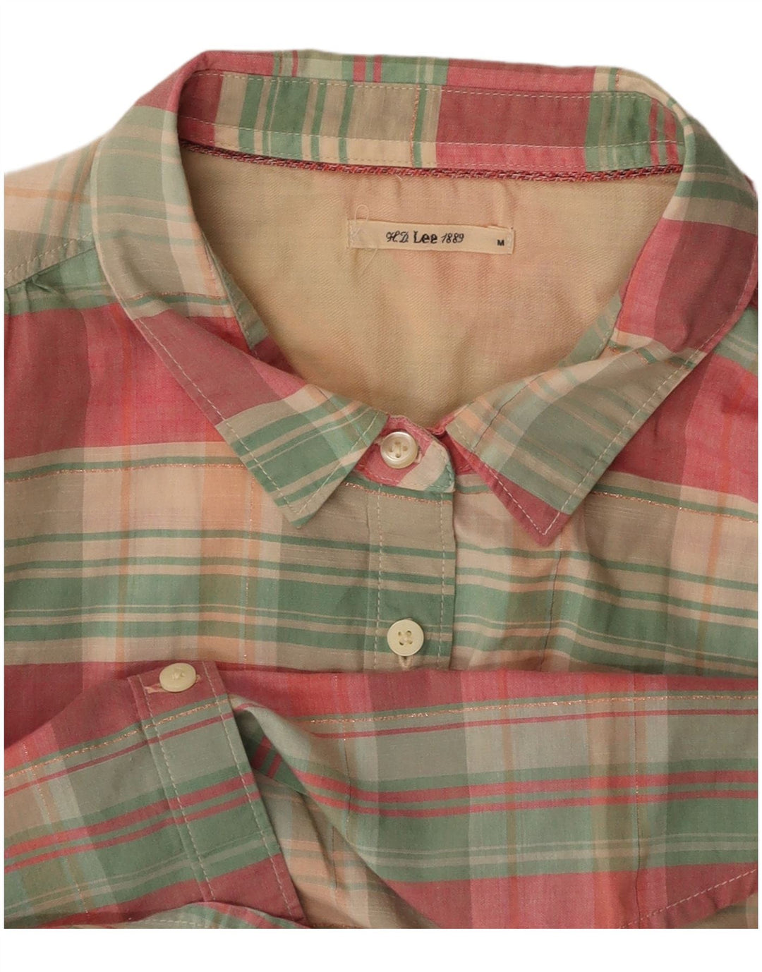 Ženska košulja kratkih rukava LEE UK 12 srednje šareno karo