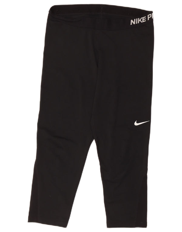 Nike Ženske Dri Fit Graphic Capri tajice UK 18 XL crni poliester