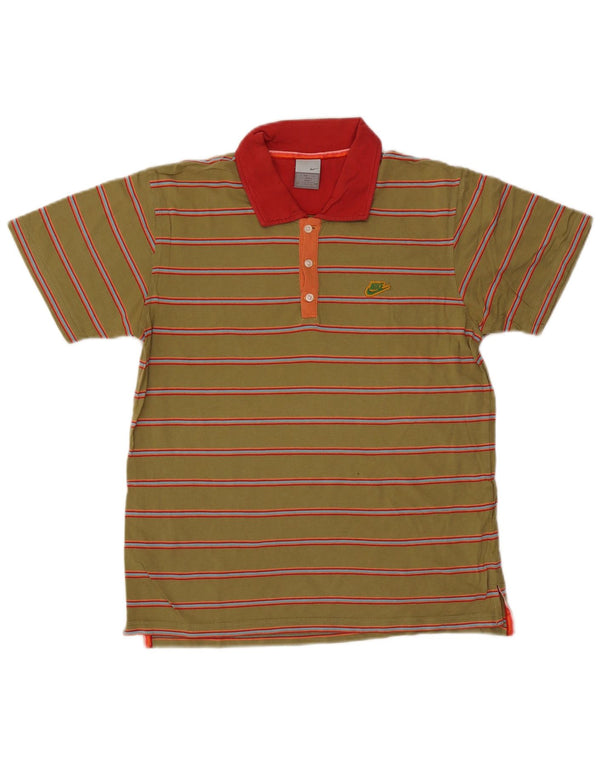 Nike muška polo majica srednje zelene pruge, pamuk
