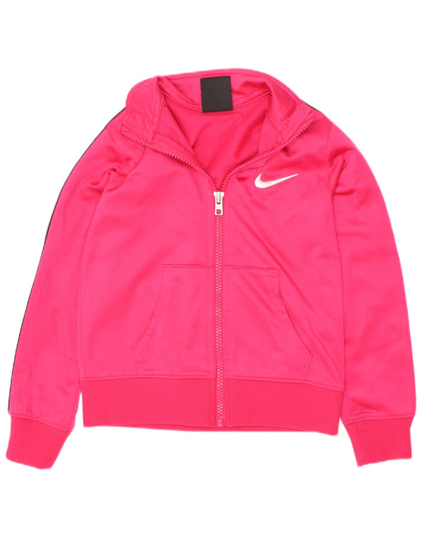 Nike Gornja jakna za trenirku za djevojčice 3-4 godine XS Pink Colourblock Poliester