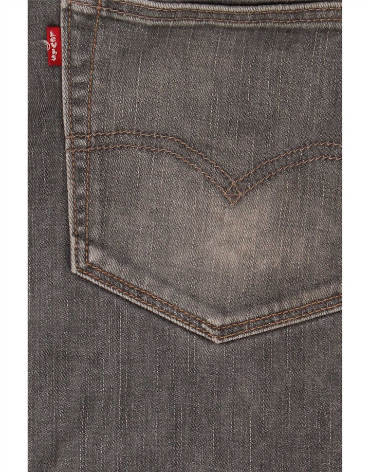 Levi's muške 504 ravne traperice W36 L34 sivi pamuk