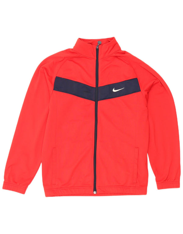 Nike Boys Trenirka Gornja jakna 13-14 godina XL Red Colourblock Poliester