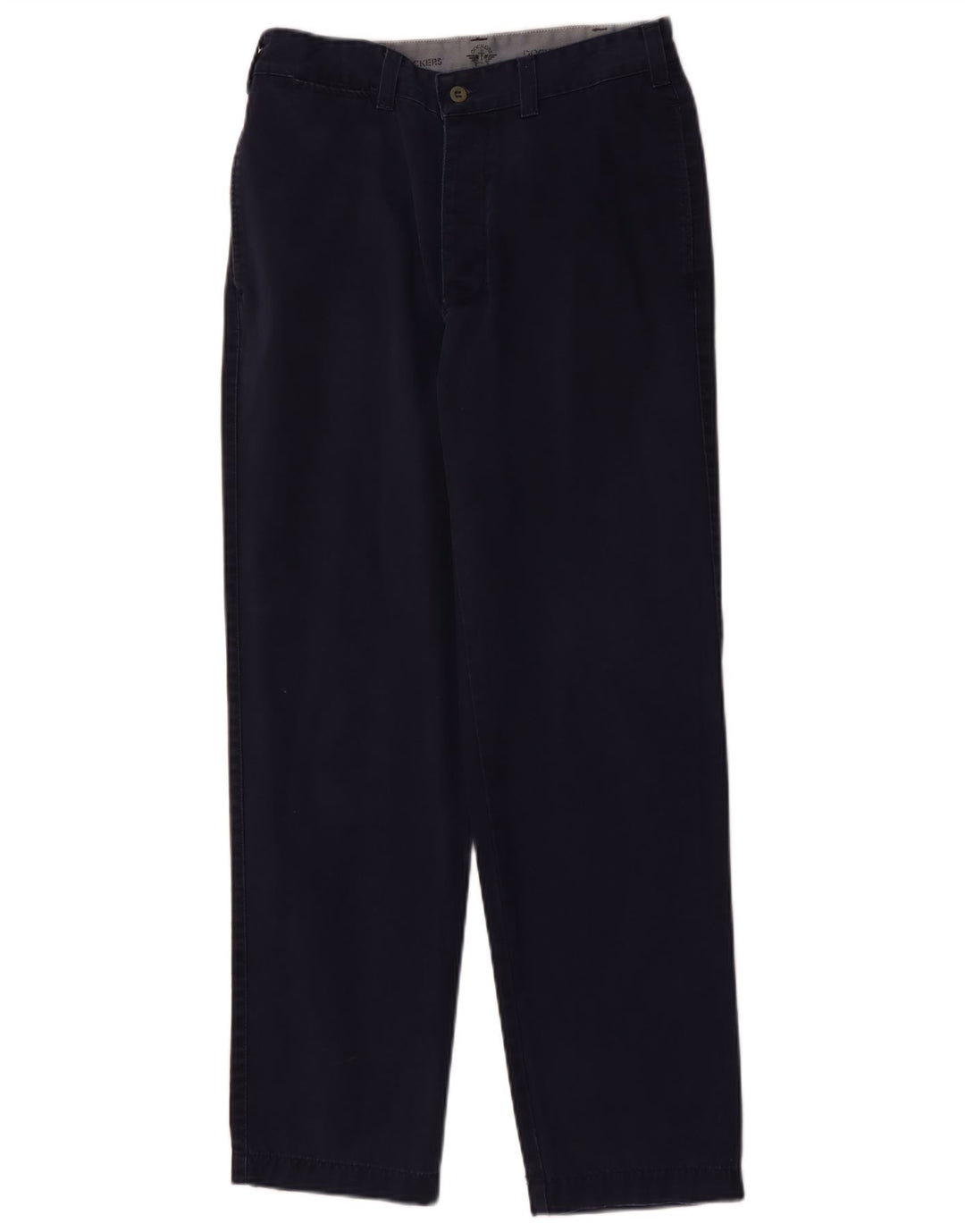 DOCKERS Ravne muške chino hlače W31 L32 tamnoplavi pamuk