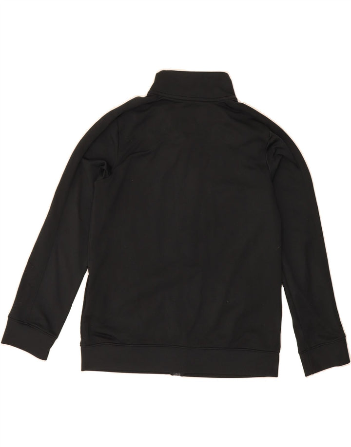 UNDER ARMOUR Boys Tracksuit Top Jacket 11-12 Years Large Black Polyester Vintage Under Armour and Second-Hand Under Armour from Messina Hembry 