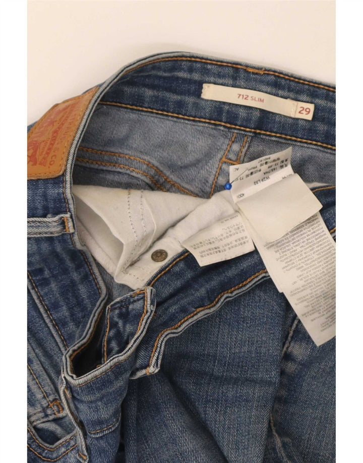 Levi's ženske 712 uske traperice W29 L32 plavi pamuk