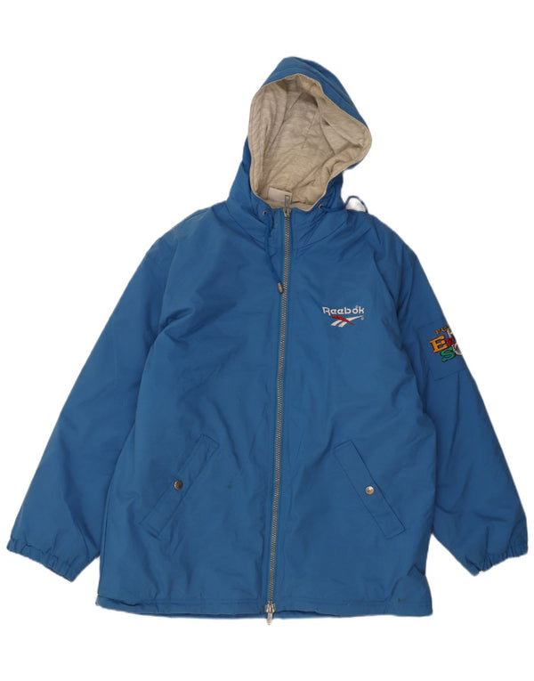 Reebok muška jakna široke vjetrovke s kapuljačom UK 38 Medium Blue Polyamide