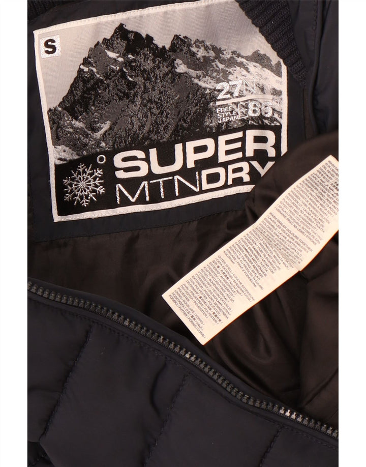 Superdry ženska podstavljena jakna UK 10 Mala tamnoplava poliester