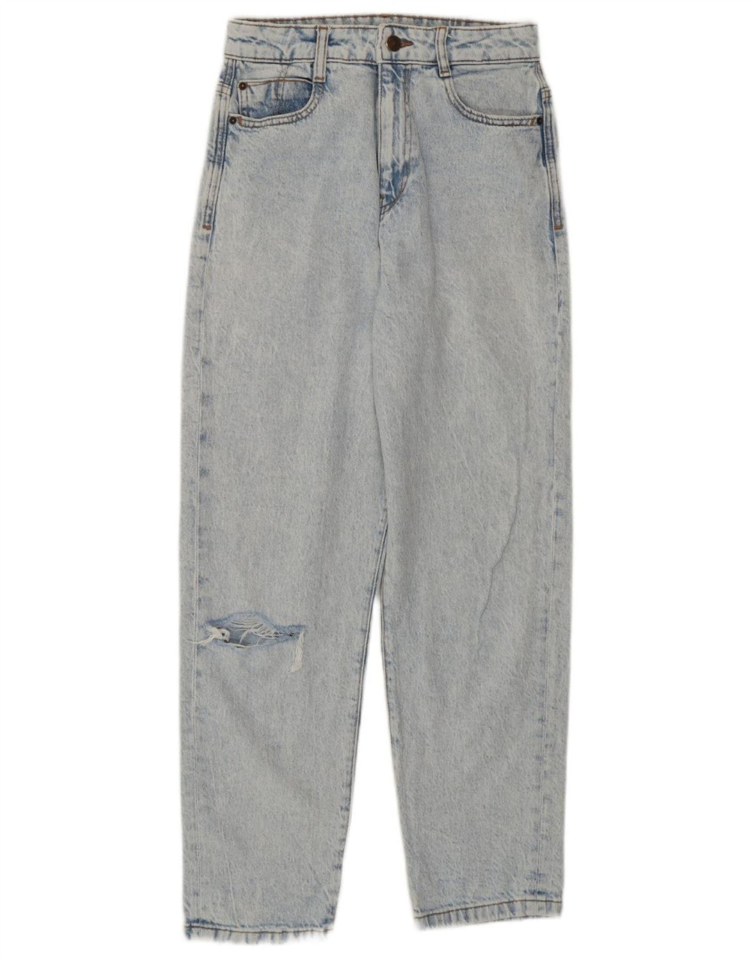 Zara ženske traperice s visokim strukom, EU 36 XS W26 L27 plavi pamuk