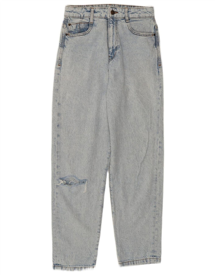 Zara ženske traperice s visokim strukom, EU 36 XS W26 L27 plavi pamuk