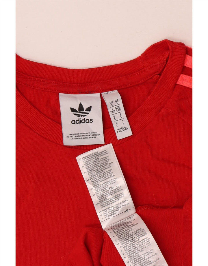 Adidas muška majica kratkih rukava velika crvena pamuk