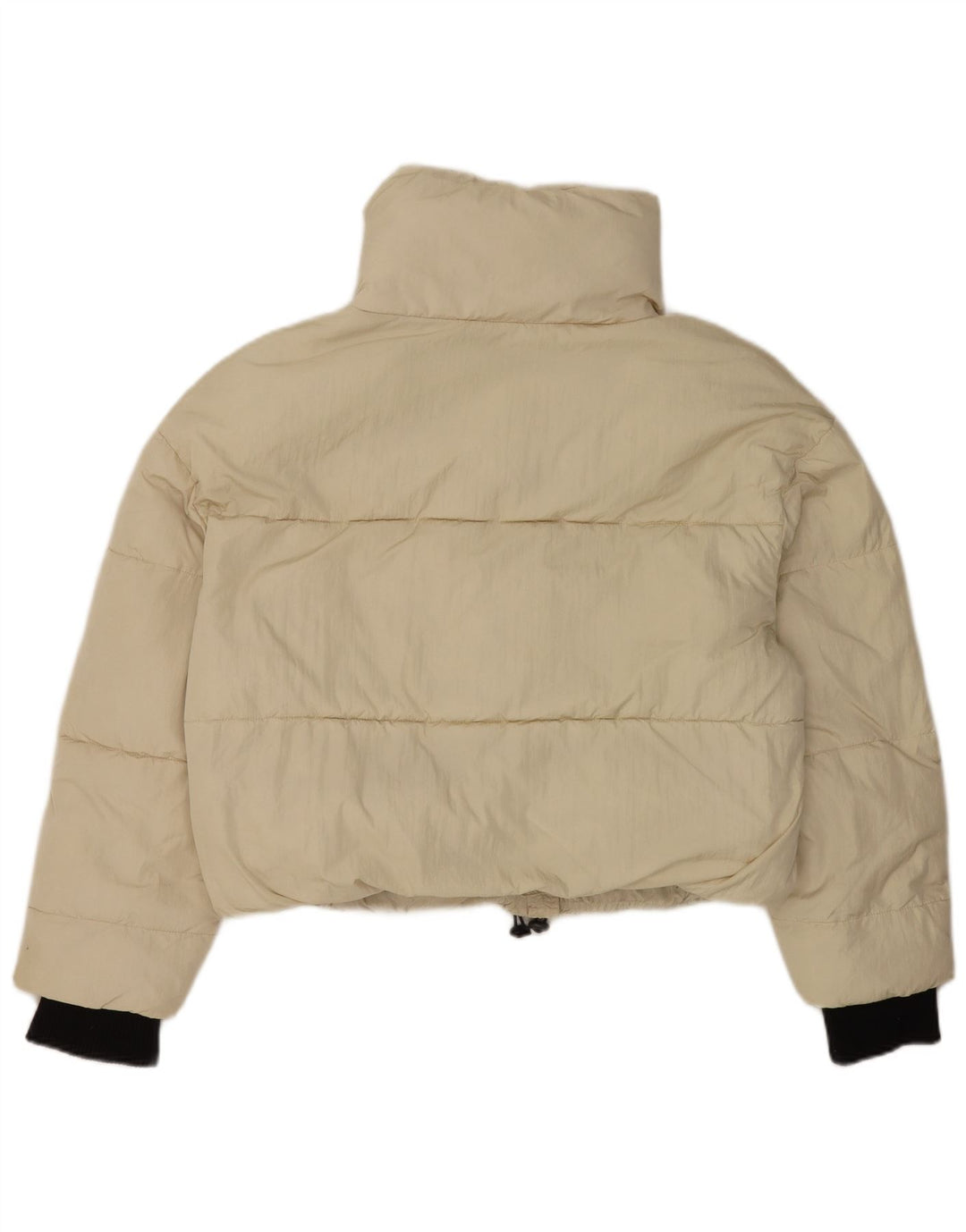 Prevelika podstavljena ženska jakna Zara UK 14 srednje bež najlon