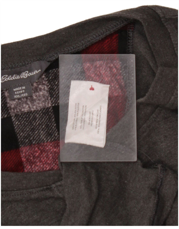EDDIE BAUER Muška majica dugih rukava 2XL, sivi pamuk