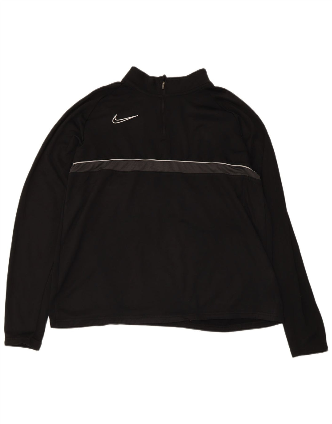 Nike Dri Fit majica s patentnim izrezom i gornji dio trenirke XL crne boje