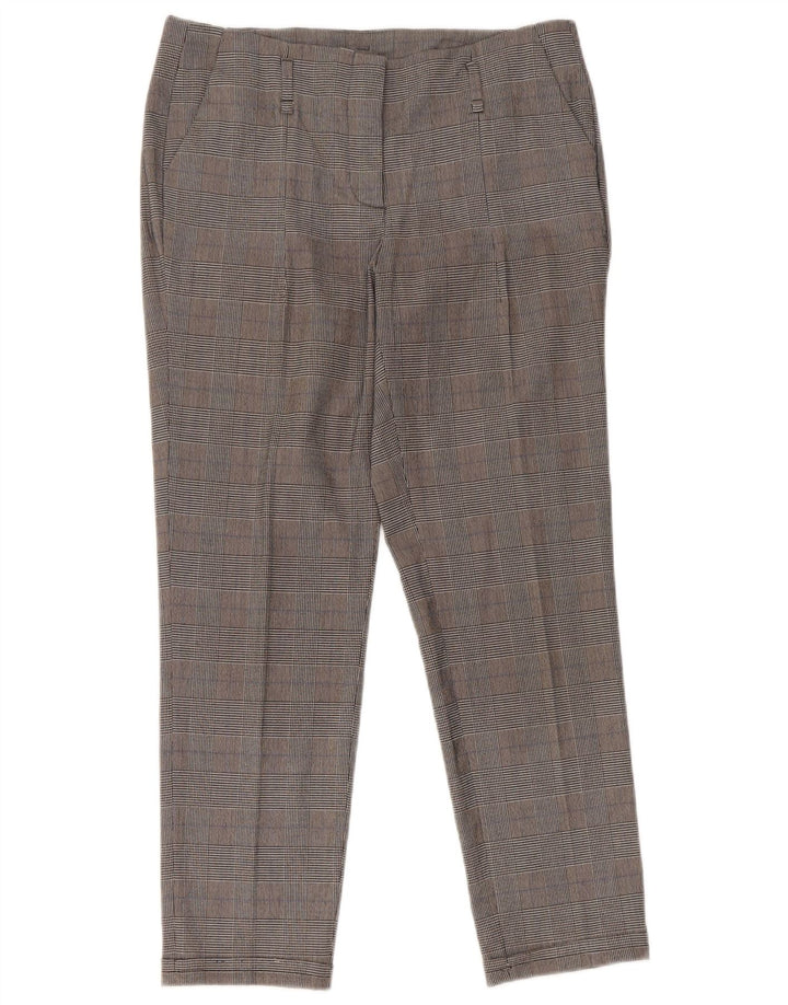 Zara ženske uske skraćene hlače, male W26 L25, sive houndstooth