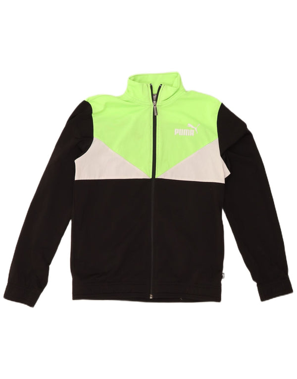 PUMA Boys Trenirka Gornja jakna 13-14 godina Black Colourblock