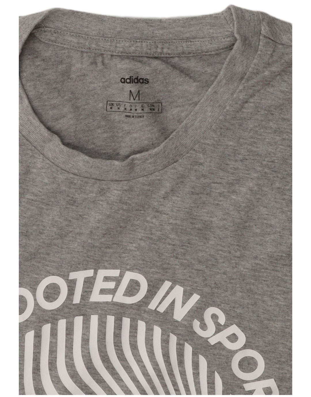 Adidas muška grafička majica kratkih rukava srednje siva s pjegama