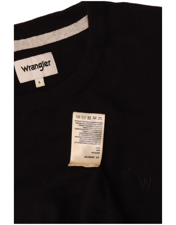 Wrangler muški džemper s okruglim izrezom, veliki crni pamuk