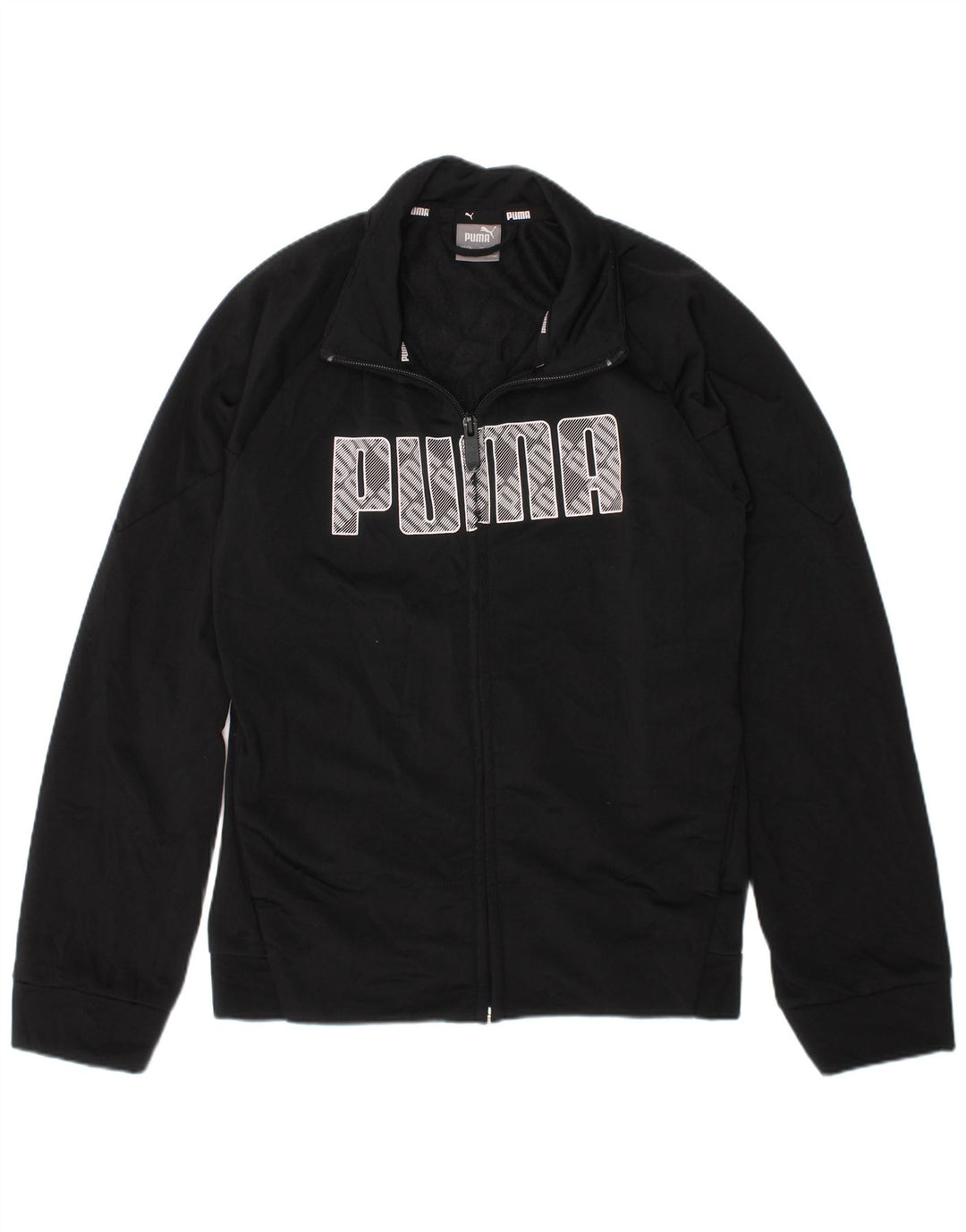 Puma Boys Graphic Trenirka Top 9-10 Years Black Poliester