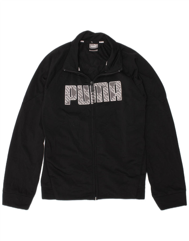 Puma Boys Graphic Trenirka Top 9-10 Years Black Poliester
