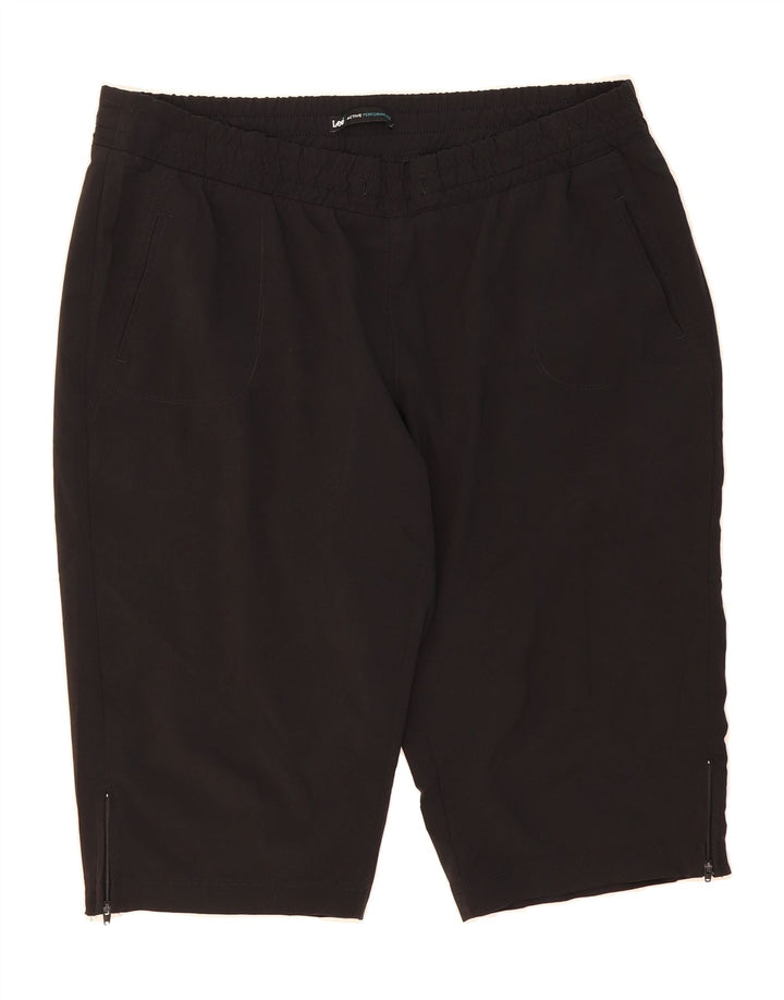 LEE Womens Performance Bermuda Sport Shorts UK 20 2XL  Black Vintage Lee and Second-Hand Lee from Messina Hembry 